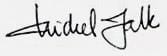 The signature of a man with a pen.