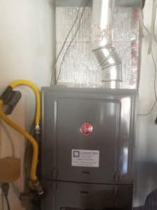 New furnace installation for a home in Norwalk