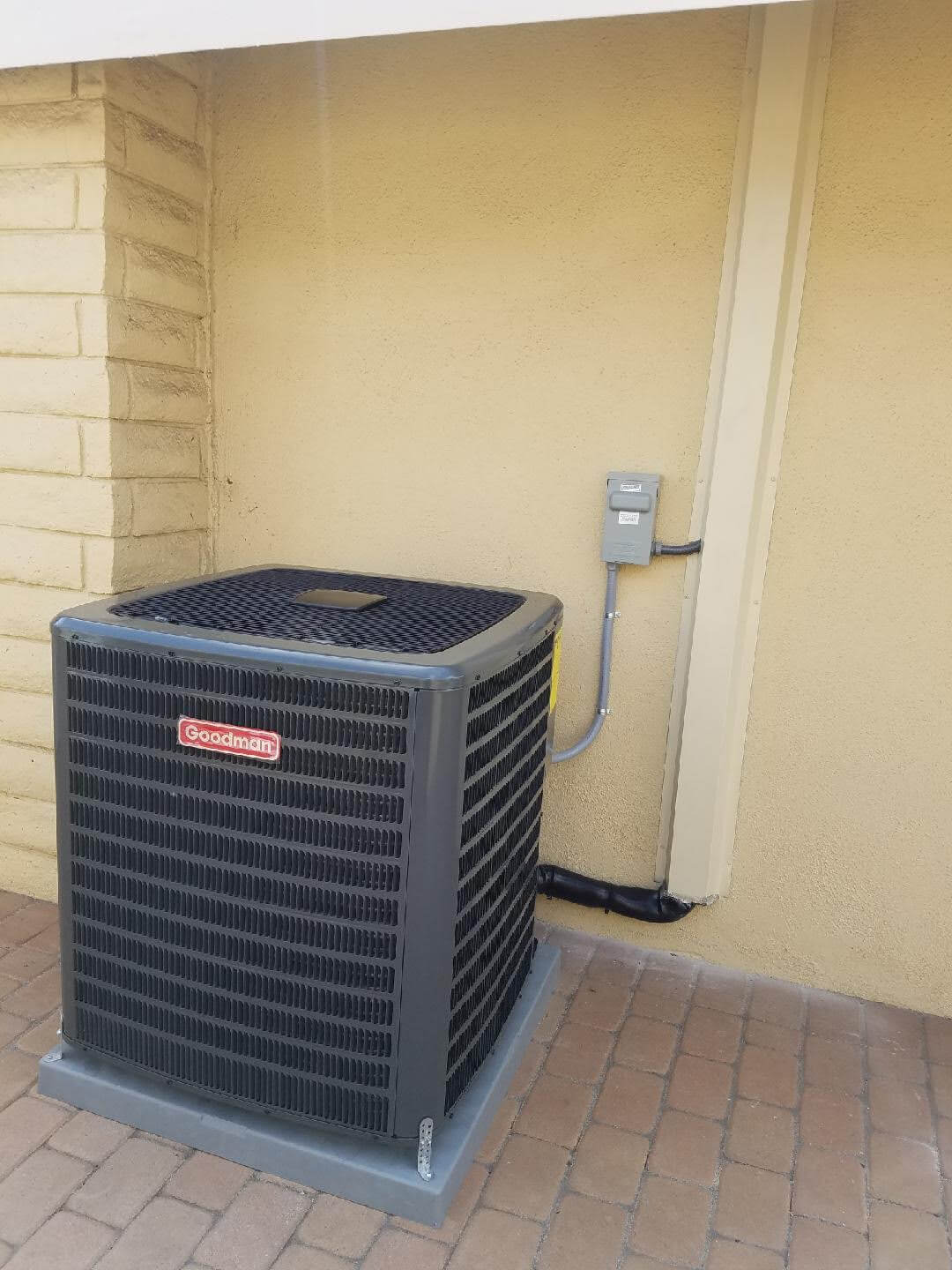 air conditioning condenser installation for home