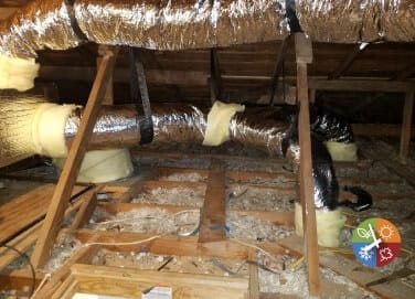 Air Duct Installation In Attic