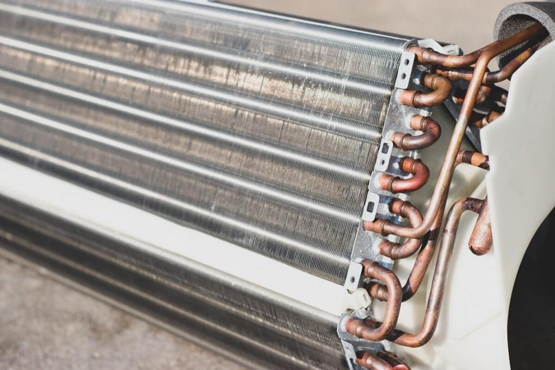 close up photo of a condenser