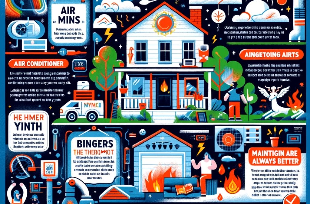 A set of infographics about the myths of home heating.