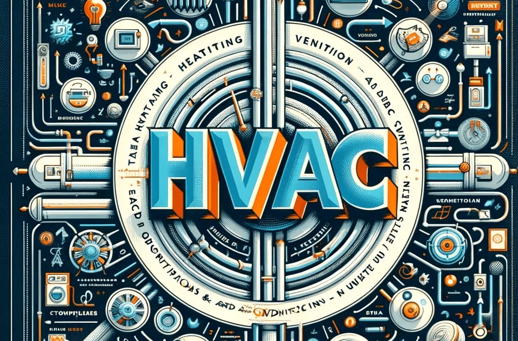 A poster with the word hvac on it.