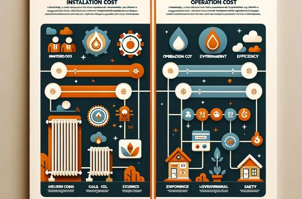 Gas vs electric infographic.