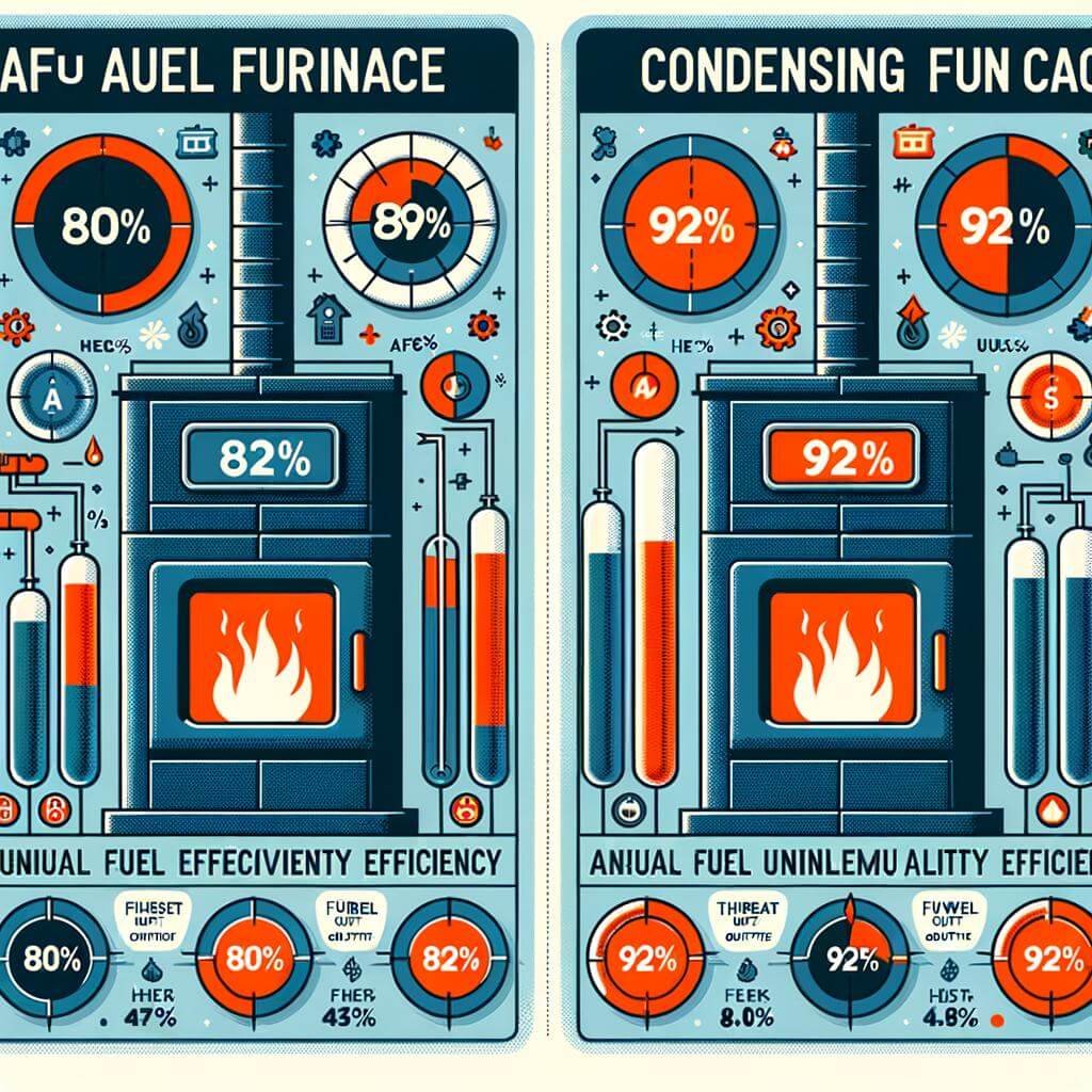 Comparison of Energy Efficiency: 80% AFUE vs 92% Condensing Furnaces