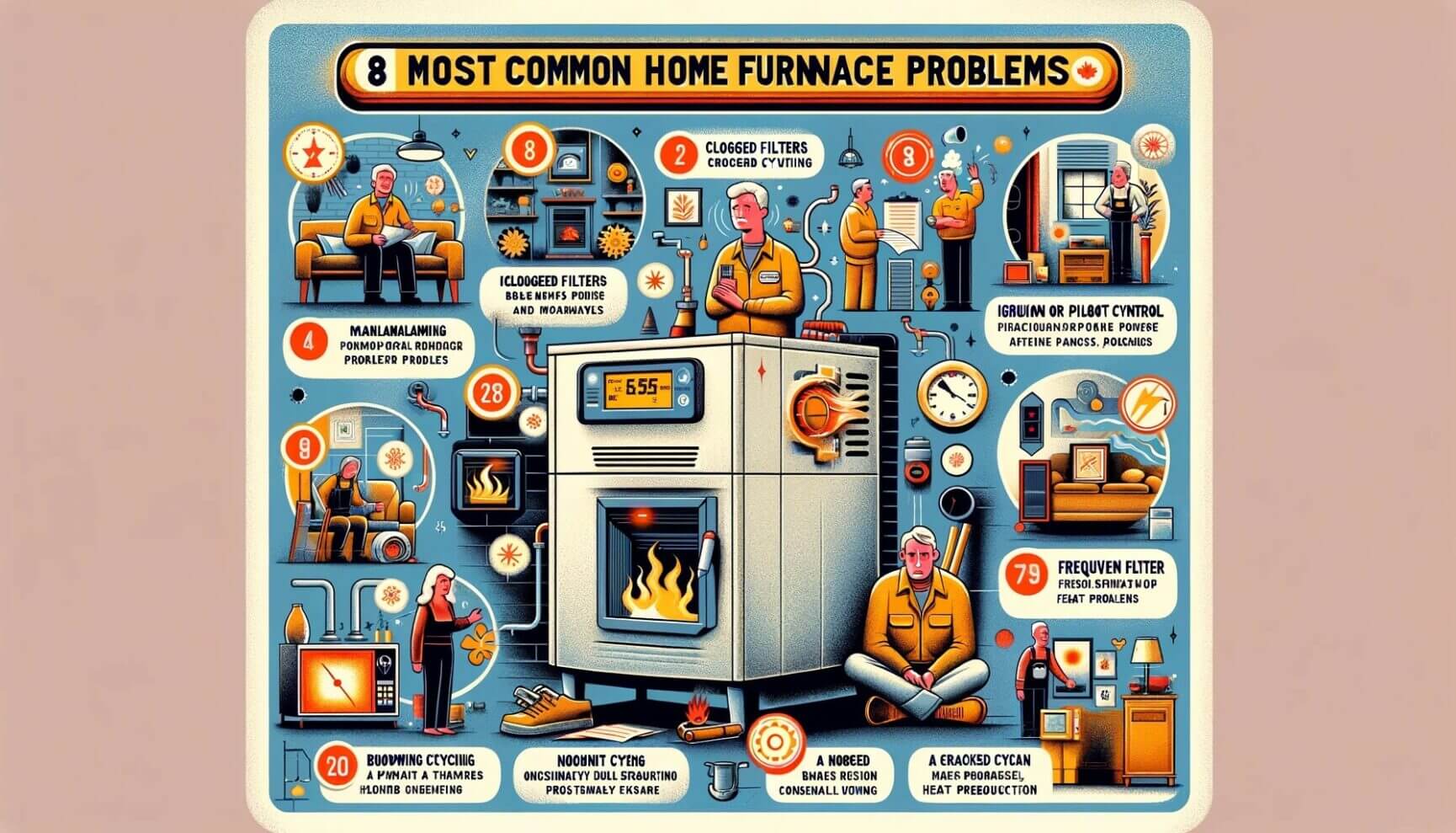 The most common home furnace problems.