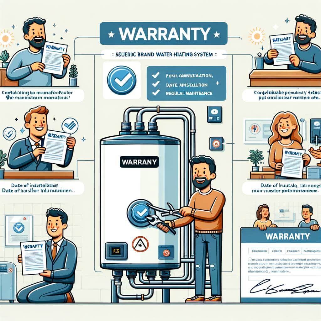 An illustration of a Rheem warranty for a water heater with Rheem Warranty Phone Number.