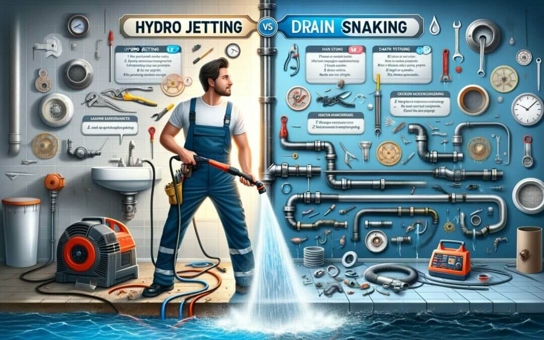 Hydro scrubbing vs drain scrubbing.