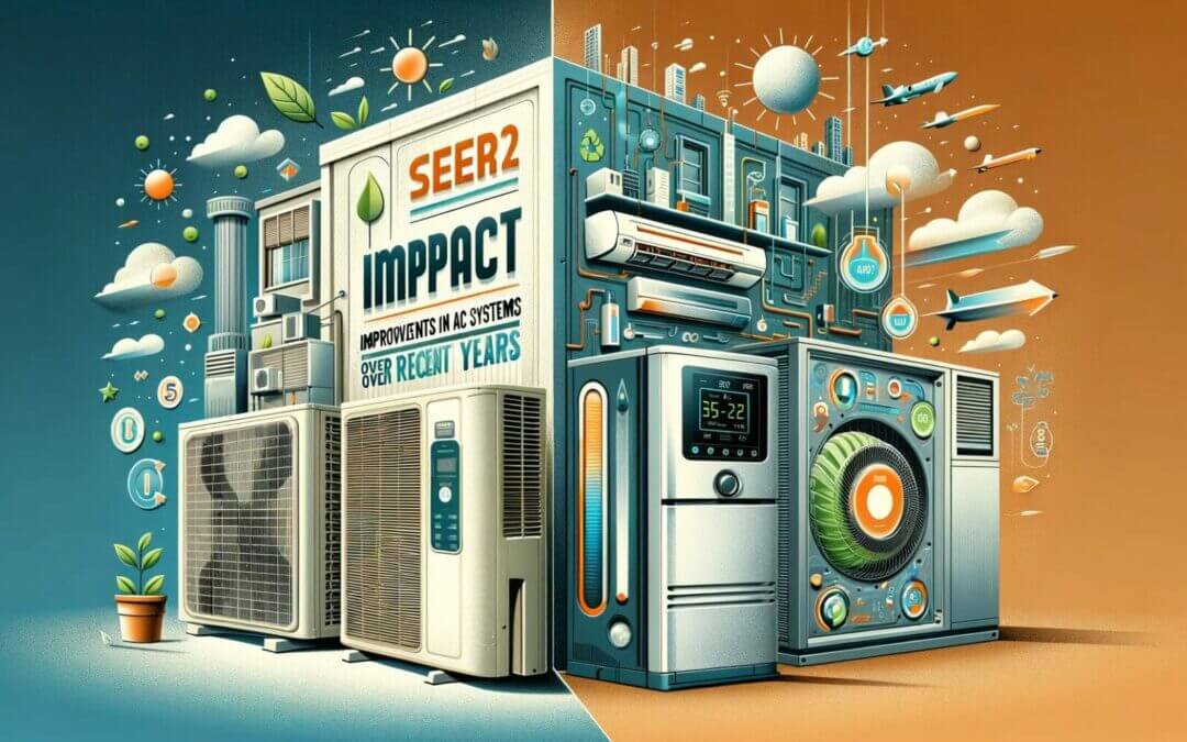 An illustration of an air conditioning unit with the words seed impact.