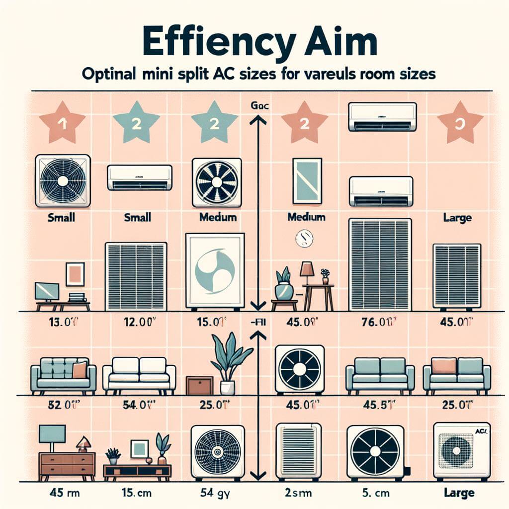 Aiming for Efficiency: Top Recommendations for Mini Split AC Sizes for Various Room Sizes