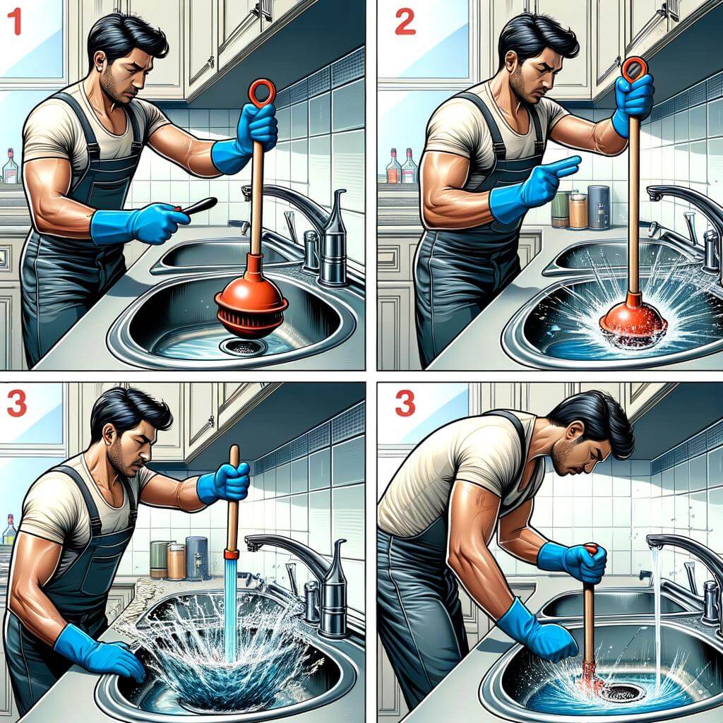 A Step-by-Step Guide to Plunging a Clogged Kitchen Sink