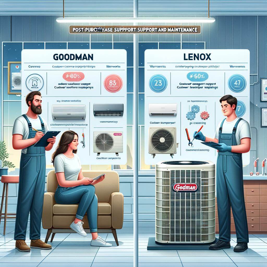 Post-Purchase Support: Customer Service and Maintenance of Goodman ​Vs Lenox AC‌ Units