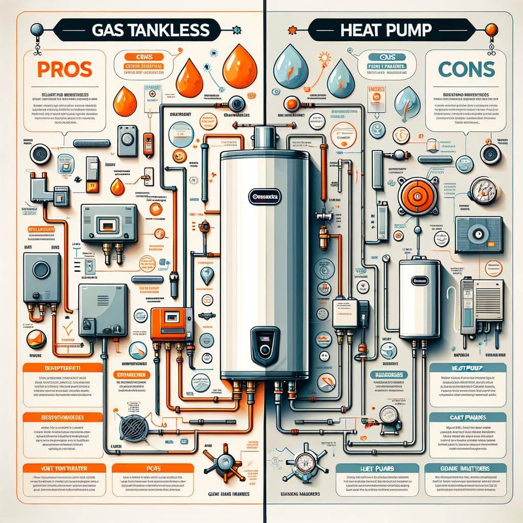 Comparative Analysis: Gas ‌Tankless Vs Heat Pump Water Heaters
